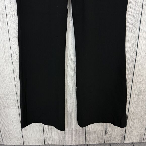 Express Women's Size 4 Black Correspondent Wide-Leg Flare Pants - Picture 2 of 7